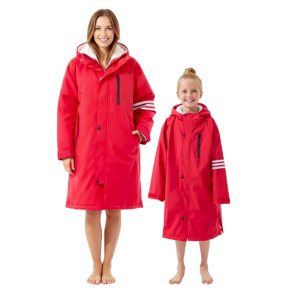 Swim Parka For Women & Men - Lightweight Waterproof Surf Jacket, Warm Changing Robe For Swim Teams