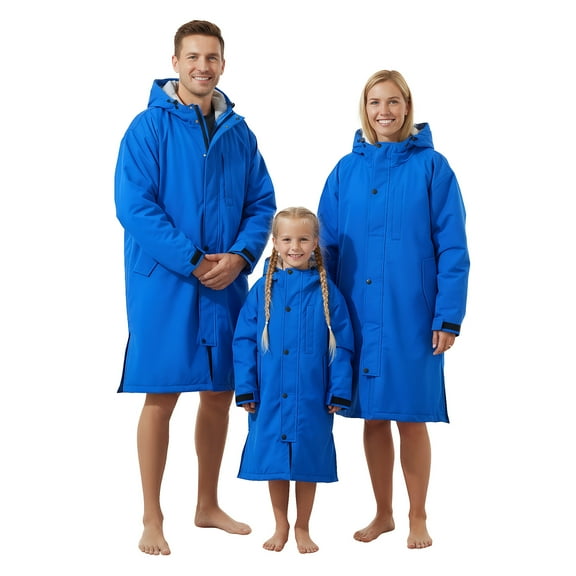 Unisex Swim Parka Water Resistant Warm Coat Water Sports Swim Parka for Adult & Kids