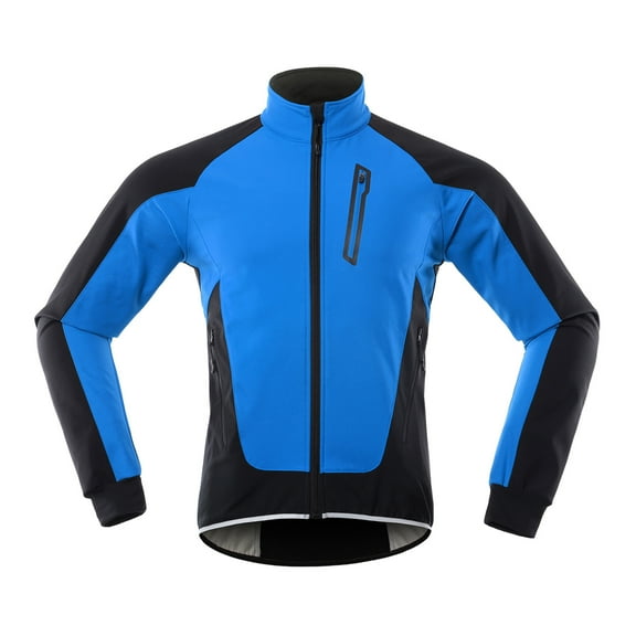 Fleece Men Cycle Jacket Waterproof Windproof Thermal Fleece Bike Jersey   Riding Running Autumn Winter Jacket Coat