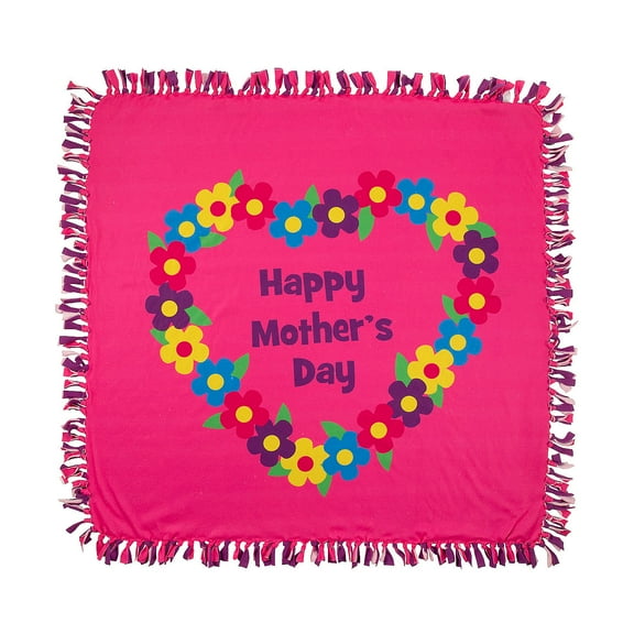 Fleece Mother’s Day Tied Throw Craft Kit - Makes 1
