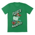 thumbnail image 1 of Fleece Navidad Humor Christmas Graphic Irish Green Mens T-Shirt, 1 of 1