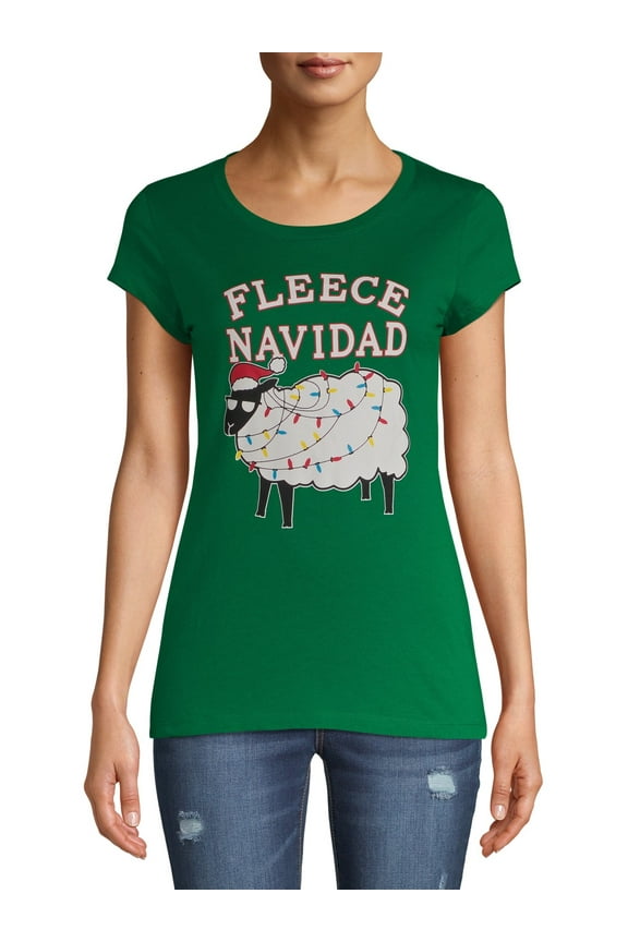 Fleece Navidad Juniors' Graphic T-Shirt