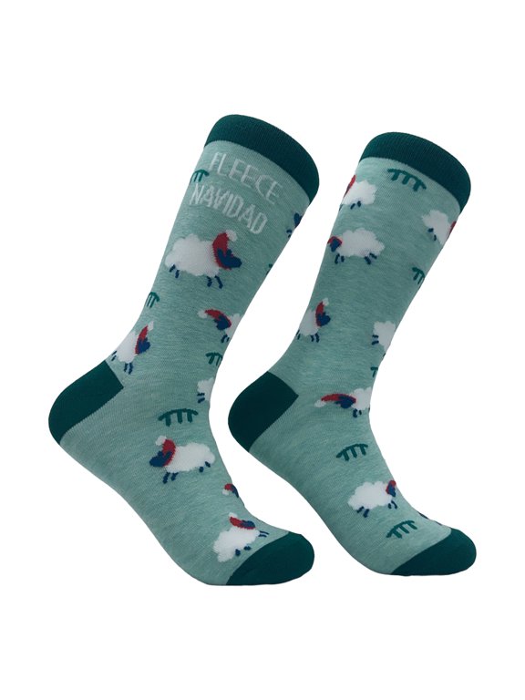 Fleece Navidad Socks Funny Cute Christmas Sheep Novelty Footwear