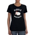 thumbnail image 1 of Fleece Navidad T-Shirt Women -Smartprints Designs, Female Small, 1 of 4