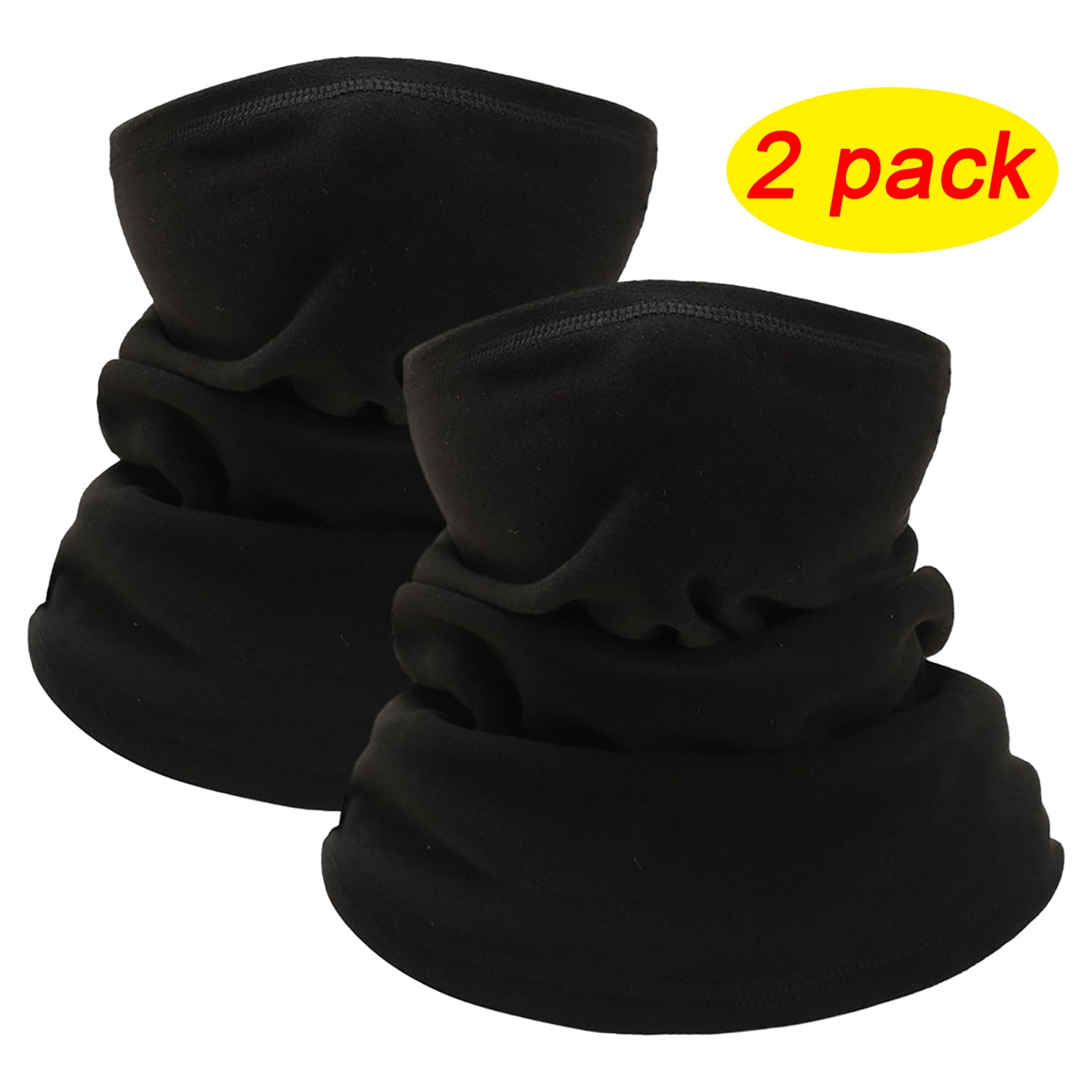 Fleece Neck Gaiter Face Cover Scarf Wind Resistant Breathable Thermal 2