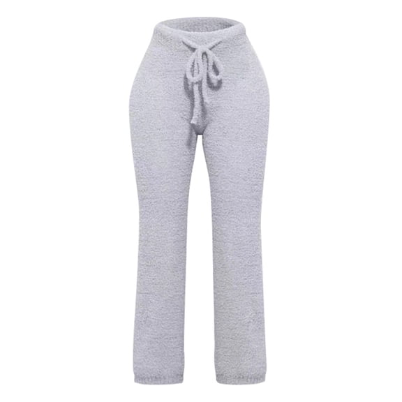 Pajama Pants Women Drawstring Women's Lounge Pants Grey Pajama Pants Women Warm Winter Pants for Women