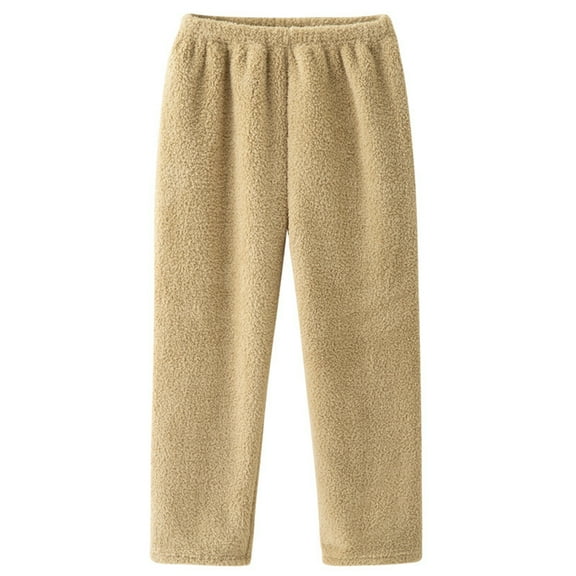 Pajama Pants Women Elastic Waist Womens Lounge Pants Yellow Pajama Pants Fuzzy Pants for Women