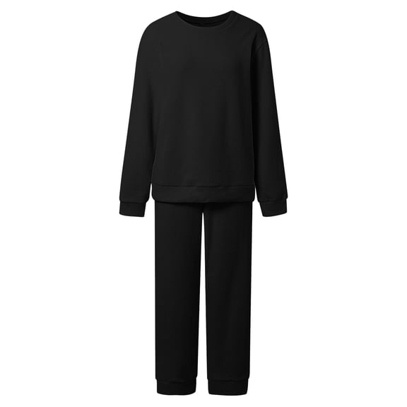 Pajamas Long Sleeve Soft Sleepwear Pullover Pants Two Piece Loungewear Sets