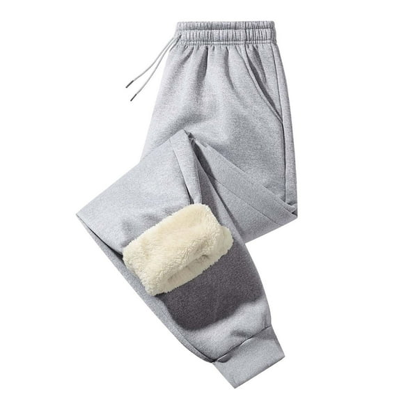 Fleece Pants Men 1-Pack Men's Casual Straight Long Pants with Side Stripes, Color Design, Drawstring & Pockets, Streetwear Fashion