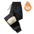 thumbnail image 1 of Fleece Pants Men Baggy Sweatpants For Men Men's Fleece Joggers with Zipper Pockets Winter Warm Pants Athletic Workout Gym Sweatpants for Men, 1 of 5