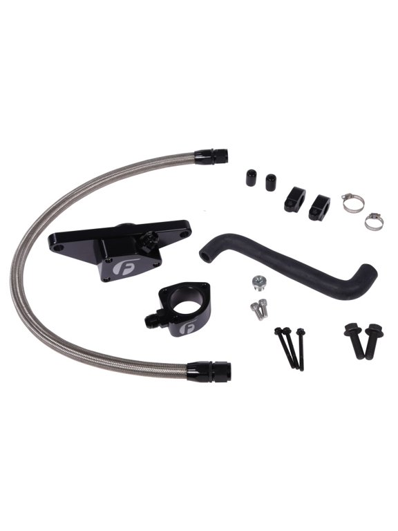 06-07 Auto Trans Cummins Coolant Bypass Kit w/ Stainless Steel Braided Line