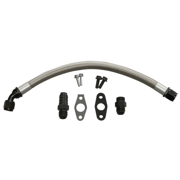 Fleece Performance Universal Cummins Turbo Drain Tube Kit (for 2nd Gen Swaps)