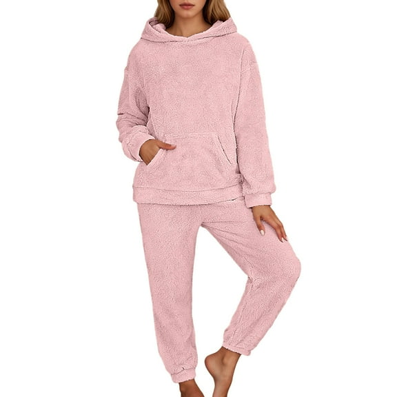 Pjs Long Sleeve Soft Sleepwear and Pants 2 Piece Winter Pajamas Set