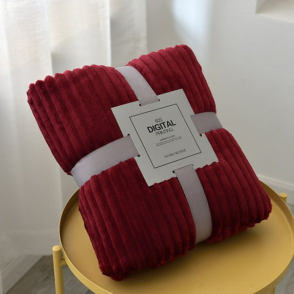 Fleece Plush Throw Blanket burgundy(100*70cm),Super Soft Fuzzy Cozy Flannel Blanket for Couch Sofa.Microfiber Blanket Lightweight