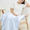 thumbnail image 1 of Fleece Polyester Nap Blanket Office Throw Small Cover Travel Lap Blanket 1-Pack, 1 of 6