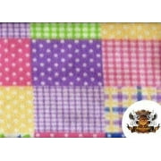 Fleece Printed Fabric BABY COLORS / 58" Wide / Sold by the yard FE-S-218
