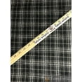 thumbnail image 1 of Fleece Printed Fabric KAYLE TARTAN BLACK GRAY WHITE / 58" Wide / Sold by the yard, 1 of 1