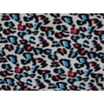 thumbnail image 1 of Fleece Printed Fabric MULTICOLOR CHEETAH / 58" Wide / Sold by the yard S-678, 1 of 1