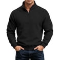 thumbnail image 1 of Fleece Pullover for Men Ghalytn Quarter Zip Raglan Sleeve Sweatshirt - Warm Casual Top for Daily Outings, 1 of 7