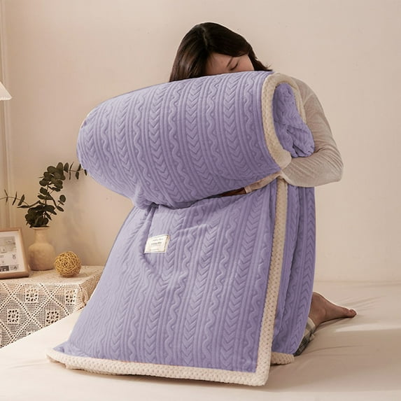 Fleece Queen Size Blanket For Bed Soft Cozy Jacquard Flannel Blankets Lightweight Fuzzy Plush Warm For All Seasons Flannel Throw Blanket