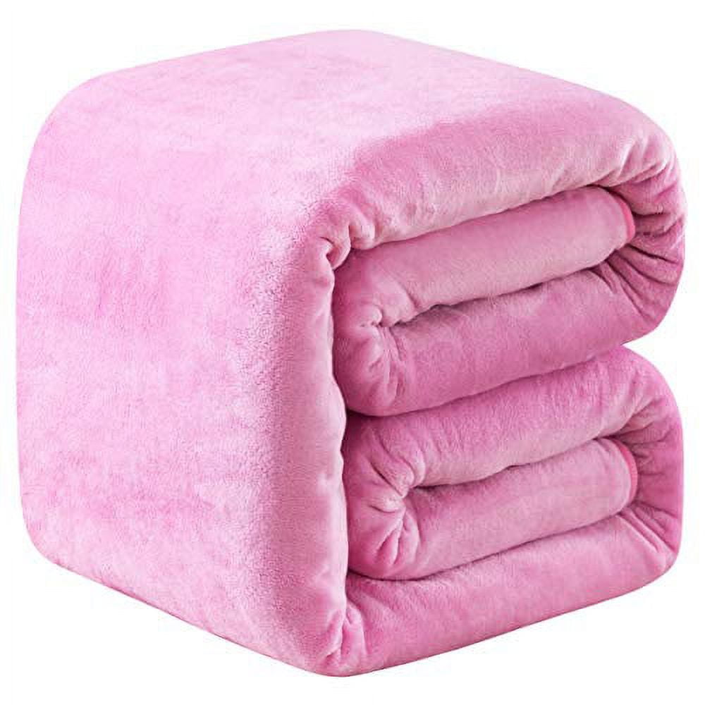 Fleece Queen Size Summer Blanket All Season 350GSM Lightweight Throw
