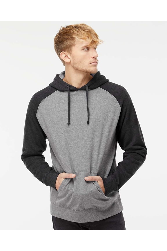 Fleece Raglan Hooded Pullover