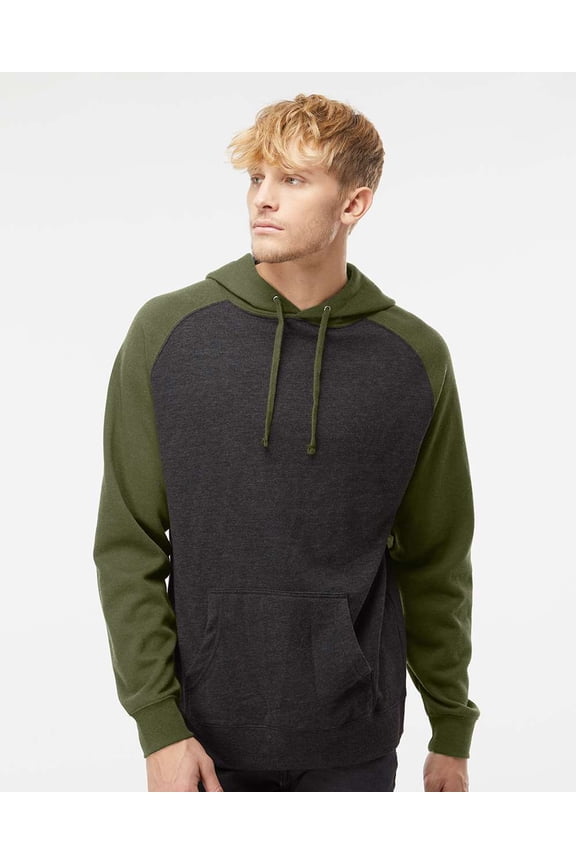 Fleece Raglan Hooded Pullover