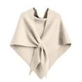 thumbnail image 1 of Fleece Shawl Wrap for Women 2025 Upgraded Knitted Pashmina Shawl Wraps Scarf Triangle Shawl Scarf Versatile Soft Beige One Size, 1 of 4