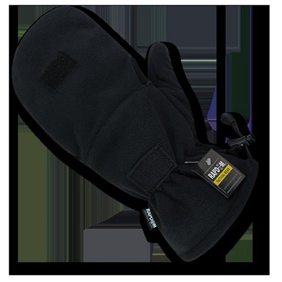 Fleece Shooters Mittens, Black, L