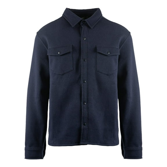 Fleece Snap Jacket - NAVY - S