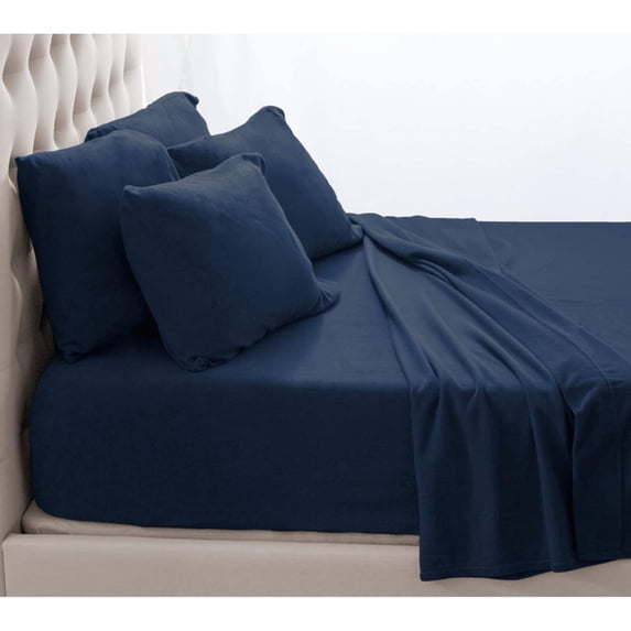 Fleece Solid Sheet Set by Bare Home