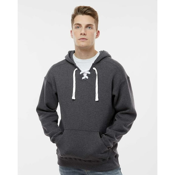 Fleece Sport Lace Hooded Sweatshirt