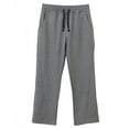 thumbnail image 1 of Fleece Sweatpants for Men Casual Baggy Solid Color Track Pants Workout Athletic Straight Leg Pants with Pockets, Gray, L, 1 of 2
