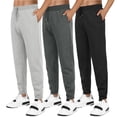 thumbnail image 1 of Fleece Sweatpants for Men Elastic Bottom Active Athletic Workout Jogger Pants with Pocket and Drawstring, 1 of 9