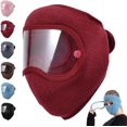 thumbnail image 1 of Fleece Thermal Mask with Removable Goggles, Winter Running Warm Mask with Full Face Protection, Breathable Windproof No Fog for Men and Women Running Skiing Hiking Cycling, 1 of 8