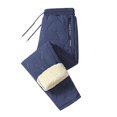 thumbnail image 1 of Fleece Thermal Pants – Unisex Thermal Warm Jogger Pants, Soft Fleece Lining, Lightweight Breathable, Adjustable Drawstring, Zippered Pockets, 1 of 7