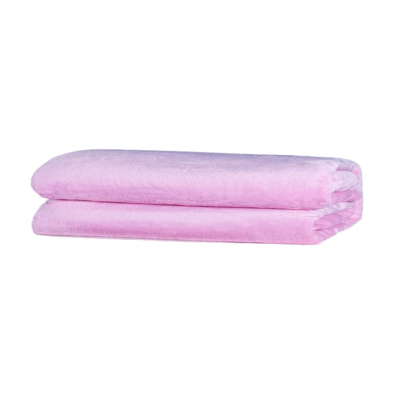 Fleece Throw Blanket 100 cm x 120 cm Super Soft Warm Solid Color for Sofa Bed or Outdoor Use