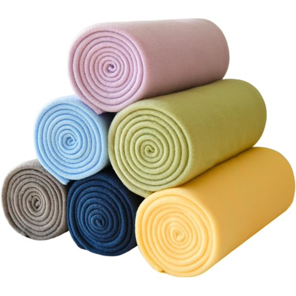 Fleece Throw Blanket 50 x 60 Inches Pack of 6 Multicolor