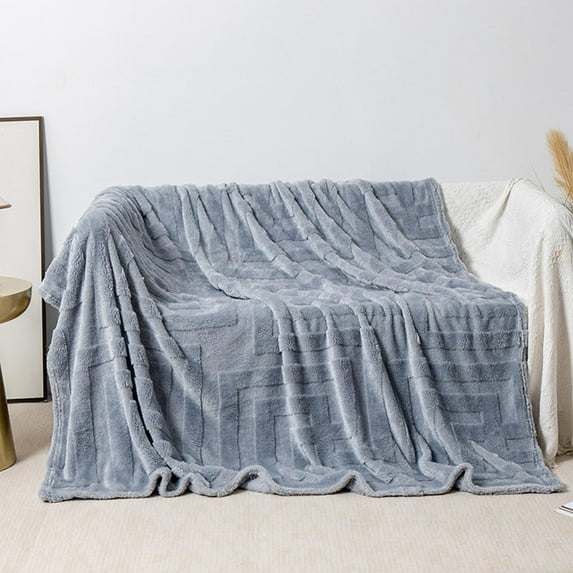 Fleece Throw Blanket for Adults, Ultra Soft Plush Sherpa Bed Blanket for Couch, Warm Cozy Fuzzy Blanket for Bed, Sofa, Office Nap, Home Decor, Gift Idea, Reversible, Machine Washable