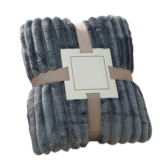 Fleece Throw Blanket for Couch and Bed, 28x40 Inches Soft Cozy Textured Flannel Blankets for Office, Lightweight Fuzzy Plush Warm Throws for All Seasons