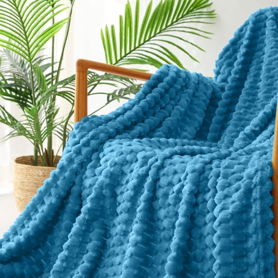 Fleece Throw Blanket for Couch Bed,3D Imitation Turtle Shell Jacquard Decorative Blankets,Cozy Soft Lightweight Fuzzy Flannel Blanket Suitable for All Seasons,Velvet Decorative Bed Blanket,100x70cm