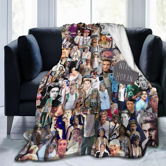 Fleece Throw Blanket for Couch Sofa or Bed, Drew Rafe Starkey Soft Fuzzy Plush Blanket, Luxury Flannel Lap Blanket, Super Cozy and Comfy for All Seasons 80x60 inch