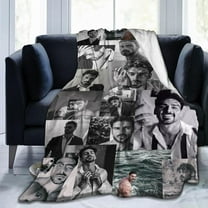 Fleece Throw Blanket for Couch Sofa or Bed, Michele Morrone Soft Fuzzy Plush Blanket, Luxury Flannel Lap Blanket, Super Cozy and Comfy for All Seasons 50x40 inch
