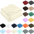 thumbnail image 1 of Fleece Throw Blanket for Couch, Super Soft Cozy Blankets, 70.87x59.06" Beige Blanket Lightweight Fuzzy Comfy Flannel Blanket Warm Plush for Sofa Bed Decor, 1 of 9