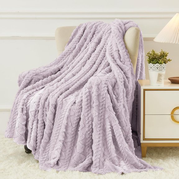 Fleece Throw Blanket - Cozy Soft Fuzzy Throw Blanket for Women Portable Throw Blankets for Couch, Warm Present for Birthday, Christmas, Halloween, Housewarming(50"x60")