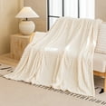 thumbnail image 1 of Fleece Throw Blanket Double Layer Thickened Soft Cozy Blanket for Couch Bed Sofa - Office Nap Blanket, Warm Winter Blanket for Indoor Home Use, Machine Washable, 39 x 59 Inches, 1 of 6