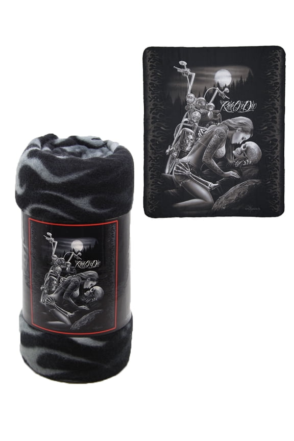 Fleece Throw Blanket - Lovers - Lightweight Faux Fur Fleece Blanket Large 50"x 60" - For Beds, Sofa, Couch, Picnic, Travel, Camping