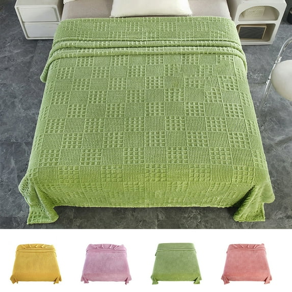 Fleece Throw Blanket Soft Lightweight Breathable Cozy Throws For Couch Bed Sofa Luxury Aesthetic Woven Blanket For Home Decor & Office Throw Blanket