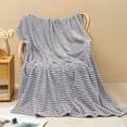 thumbnail image 1 of Fleece Throw Blanket Soft Plush Bed Cover Couch Lap Afghan Nap Blanket for Sofa Bed Living Room, 1 of 6