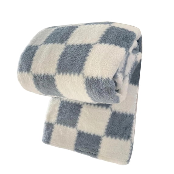 Fleece Throw Blanket Soft Polyester 100x70cm Cozy Striped Design for Sofa Nap, Air Conditioning & Winter Use, Warm Blankets for Winter in Multiple Colors